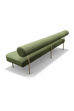 Load image into Gallery viewer, Ainsley bespoke luxury bench upholstered in premium fabric for luxury living interiors in London