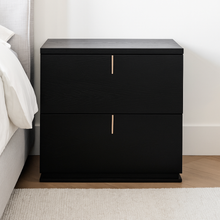 Load image into Gallery viewer, Andover luxury bespoke bedside table in blackened oak