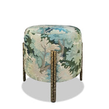 Load image into Gallery viewer, Upholstered Armstrong pouf for luxury living room interiors