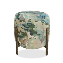 Load image into Gallery viewer, Upholstered Armstrong pouf for luxury living room interiors