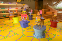 Load image into Gallery viewer, Bespoke upholstery services for artist exhibition.