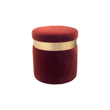 Load image into Gallery viewer, Upholstered Arvello pouf for luxury living room interiors
