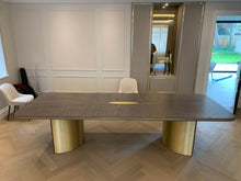 Load image into Gallery viewer, Exclusive Ascot luxury dining table styled with designer chairs