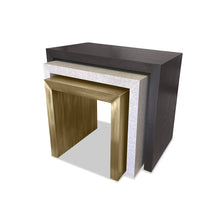Load image into Gallery viewer, Cerberus side table nesting luxury bespoke furniture made in Britain