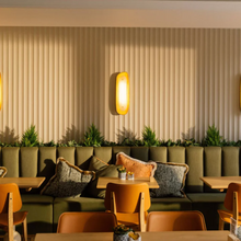 Load image into Gallery viewer, Made in Britain bespoke banquette seating luxury spa interior