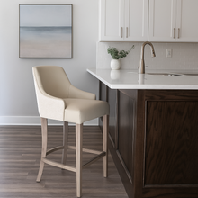Load image into Gallery viewer, Chambers Bar Stool bespoke luxury furniture London made in Britain