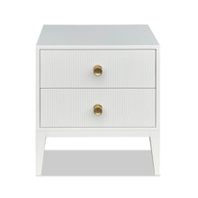 Load image into Gallery viewer, Contemporary bedside table with oak or lacquer finish