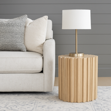 Load image into Gallery viewer, Clocks side table luxury bespoke furniture made in Britain
