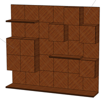 Load image into Gallery viewer, Made in Britain geometric shelving unit with LED lighting