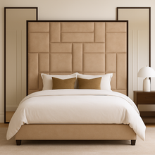 Load image into Gallery viewer, Cubrick deluxe bespoke headboard hand crafted luxury furniture made in Britain