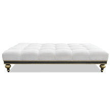 Load image into Gallery viewer, Upholstered Duchess ottoman for luxury living room interiors