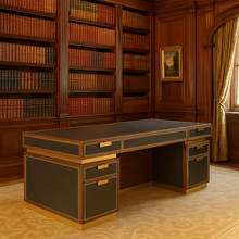 Load image into Gallery viewer, Handmade British bespoke desk for luxury office interiors