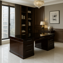 Load image into Gallery viewer, Handmade British bespoke desk for luxury office interiors