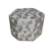 Load image into Gallery viewer, Organic asymmetric luxury pouf for bespoke interiors