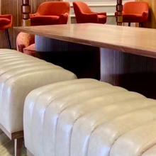 Load image into Gallery viewer, Handmade luxury upholstered bench for bespoke interiors