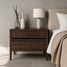 Load image into Gallery viewer, Haggaland luxury bespoke bedside table in modern bedroom