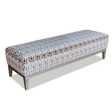 Load image into Gallery viewer, Mid Century handmade luxury bench with timber frame