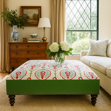 Load image into Gallery viewer, Hampton bespoke luxury ottoman handmade in Britain