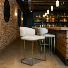 Load image into Gallery viewer, Harlem Barstool bespoke luxury furniture London made in Britain