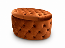 Load image into Gallery viewer, Hester bespoke luxury ottoman handmade in Britain