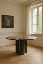 Load image into Gallery viewer, Margie bespoke luxury stone dining table in contemporary London interior
