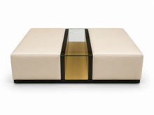 Load image into Gallery viewer, Marquis bespoke luxury coffee table handcrafted in Britain for luxury interior design, contemporary London living, and sophisticated luxury lifestyle interiors.