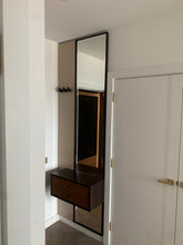 Load image into Gallery viewer, Model J luxury bespoke mirror made in Britain with storage and hooks