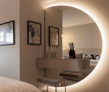 Load image into Gallery viewer, Model C luxury bespoke mirror made in Britain circular design