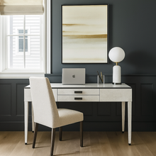 Load image into Gallery viewer, Luxury bespoke office furniture with brass detailing