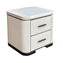 Load image into Gallery viewer, Orriano luxury bespoke bedside table with marquetry detail