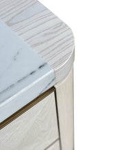 Load image into Gallery viewer, Orriano luxury bespoke bedside table with marquetry detail