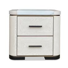 Load image into Gallery viewer, Orriano luxury bespoke bedside table with marquetry detail