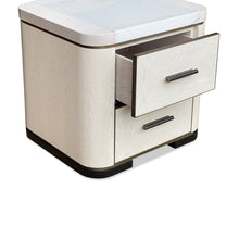Load image into Gallery viewer, Orriano luxury bespoke bedside table with marquetry detail