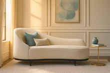 Load image into Gallery viewer, Made in Britain modern chaise longue upholstered detail