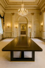 Load image into Gallery viewer, Raphael bespoke luxury dining table in modern London interior