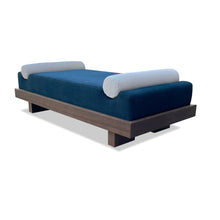 Load image into Gallery viewer, Contemporary upholstered luxury bench for bespoke interiors