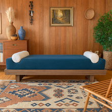 Load image into Gallery viewer, Contemporary upholstered luxury bench for bespoke interiors