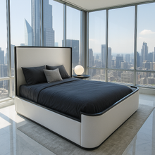 Load image into Gallery viewer, Sirocco luxury bed base with nautical streamline design