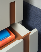 Load image into Gallery viewer, Sullivan deluxe luxury bespoke bed with floating bedside tables and LED lighting