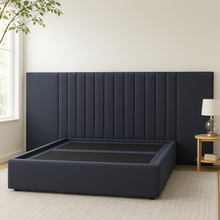 Load image into Gallery viewer, Sullivan luxury bespoke bed with floating bedside tables and LED lighting