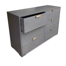 Load image into Gallery viewer, Teddington luxury bespoke dresser wood and brass detail