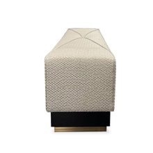 Load image into Gallery viewer, Contemporary upholstered luxury bench for bespoke interiors