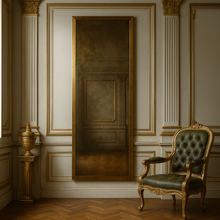 Load image into Gallery viewer, Victoria luxury bespoke mirror made in Britain with brass frame
