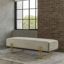 Load image into Gallery viewer, Handmade British designer bench with premium upholstery