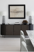 Load image into Gallery viewer, Luxury sideboard with oak, bronze and gloss finishes for designer interiors