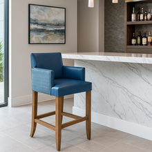 Load image into Gallery viewer, Baldwin Bar Stool bespoke luxury furniture London made in Britain