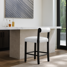 Load image into Gallery viewer, Baly Bar Stool bespoke luxury furniture London made in Britain