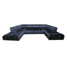 Load image into Gallery viewer, Luxury bespoke Blake sectional sofa with contour stitching in London living room