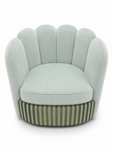 Load image into Gallery viewer, Luxury bespoke armchair hand made in Britain for interior designers