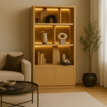 Load image into Gallery viewer, Made in Britain luxury shelving unit modern living room UK